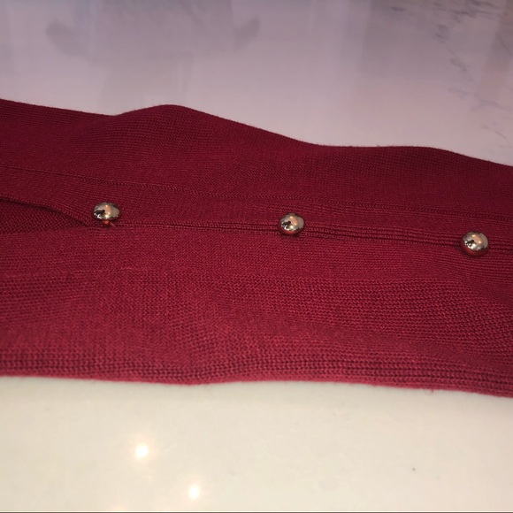 NWT Michael Kors Women's Maroon Sweater top - Picture 9 of 9